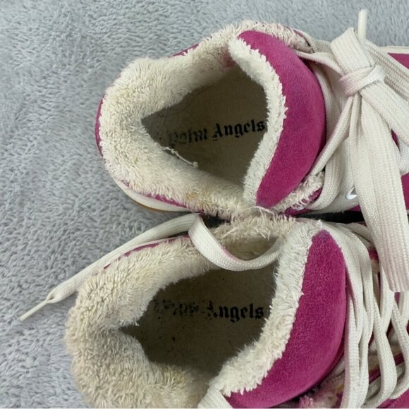 Palm Angels Snow Low Top Pink Suede Chunky Sneakers Women's Size 3 US/2 UK/36 EU - Picture 8 of 14